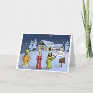 The Three Wise Men Get Lost -  Christmas Card