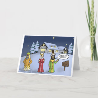 The Three Wise Men Get Lost -  Christmas Card