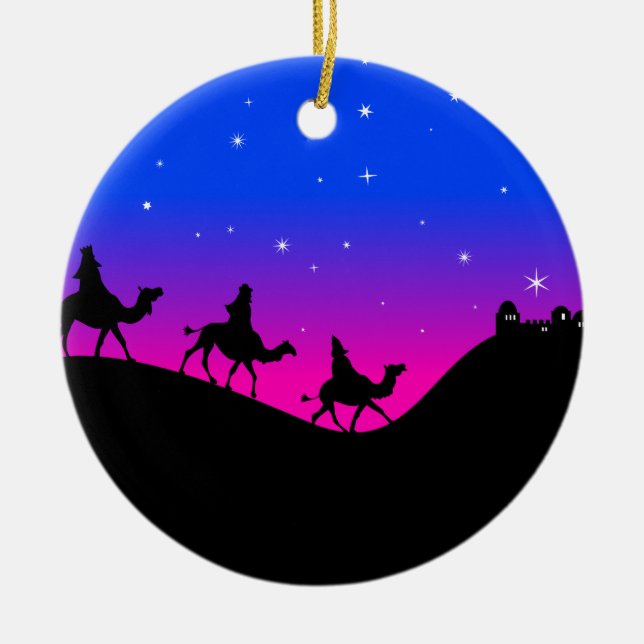 The Three Wisemen Ceramic Ornament (Front)