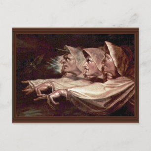 The Three Witches English - The Weird Sisters Or T Postcard