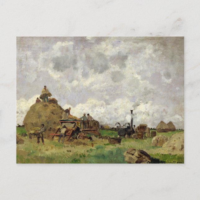 The Threshing Machine Postcard (Front)
