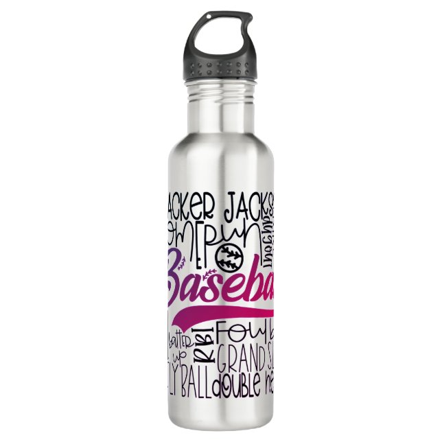 The Thrill of Baseball 710 Ml Water Bottle (Front)