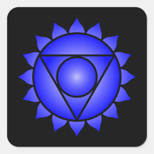 The Throat Chakra Square Sticker