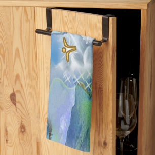 The Throat Chakra - Symbol Dreams Kitchen Towel