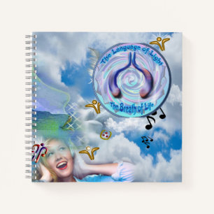 The Throat Chakra - Symbol the Breath Life Notebook