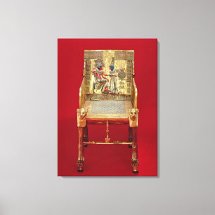 The throne, from the Tomb of Tutankhamun Canvas Print