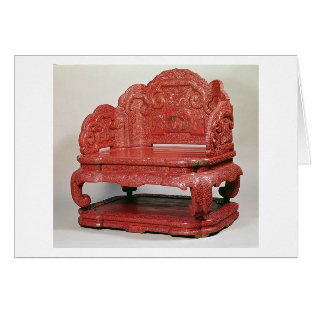 The throne of Emperor Ch'ien Lung (1736-95) (Front Horizontal)
