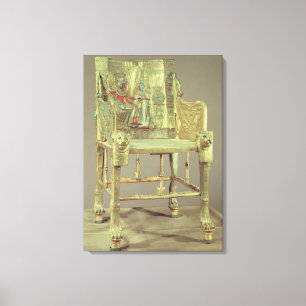 The throne of Tutankhamun New Kingdom Canvas Print