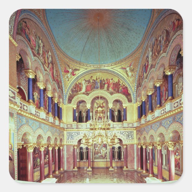 The Throne Room from the south Square Sticker (Front)