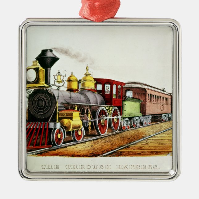 The Through Express Metal Ornament (Front)