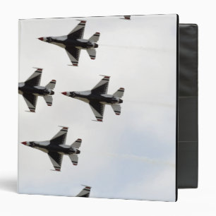 The Thunderbirds form a 6-ship Delta formation Binder