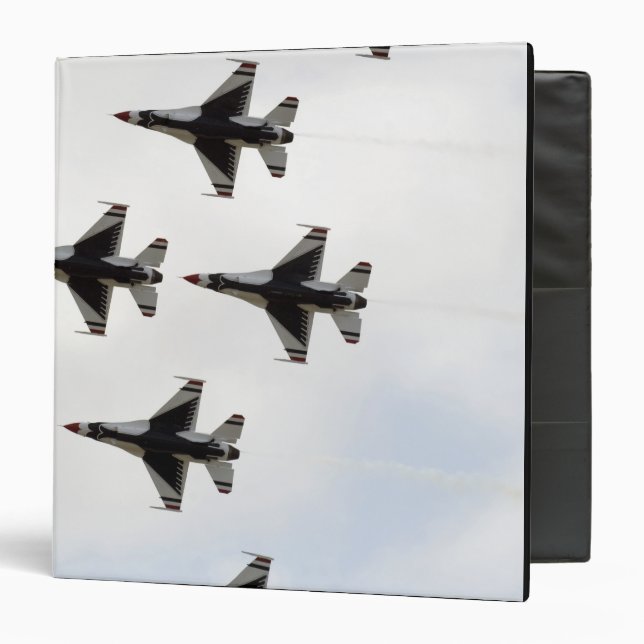 The Thunderbirds form a 6-ship Delta formation Binder (Front/Inside)