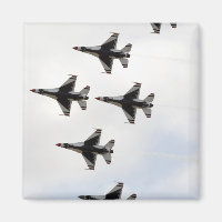 The Thunderbirds form a 6-ship Delta formation