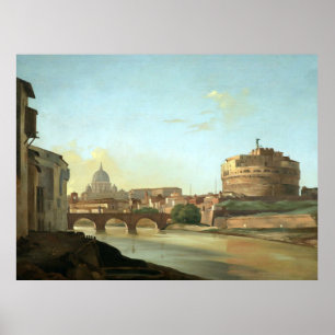 The Tiber River at Castel Sant’Angelo Poster