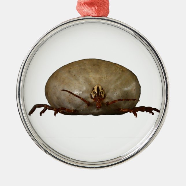 The Tick Metal Ornament (Front)