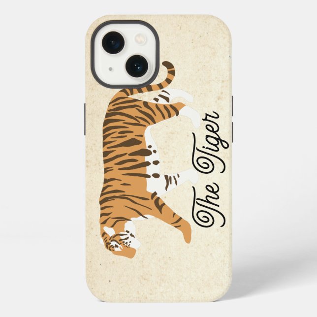 The Tiger Colour Block iPhone Case (Back)