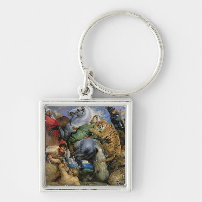 The Tiger Hunt, c.1616 Keychain (Front)