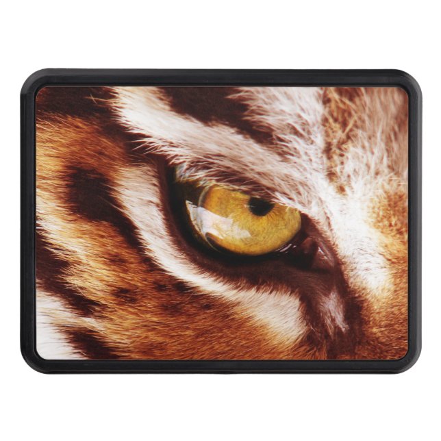 The Tiger's Eye Photograph Trailer Hitch Cover (Front)