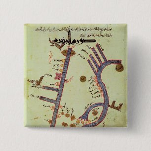 The Tigris and the Euphrates 2 Inch Square Button