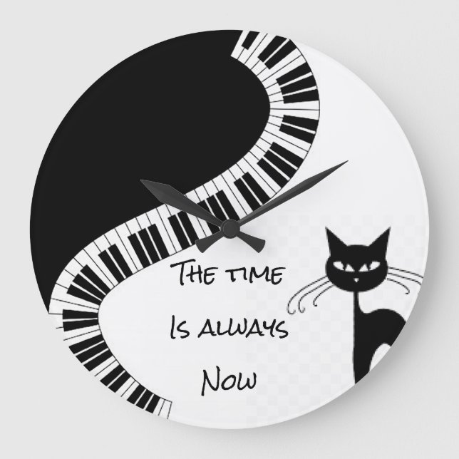 “The Time Is Always Now”  Large Clock (Front)