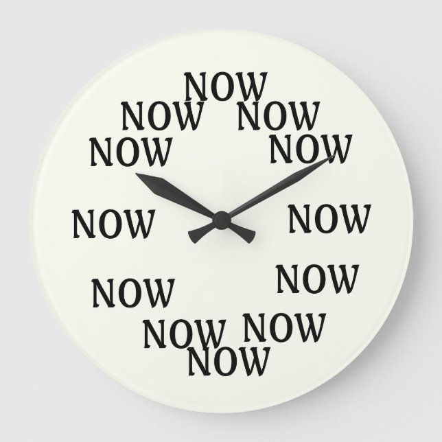 The time is now clock (Front)