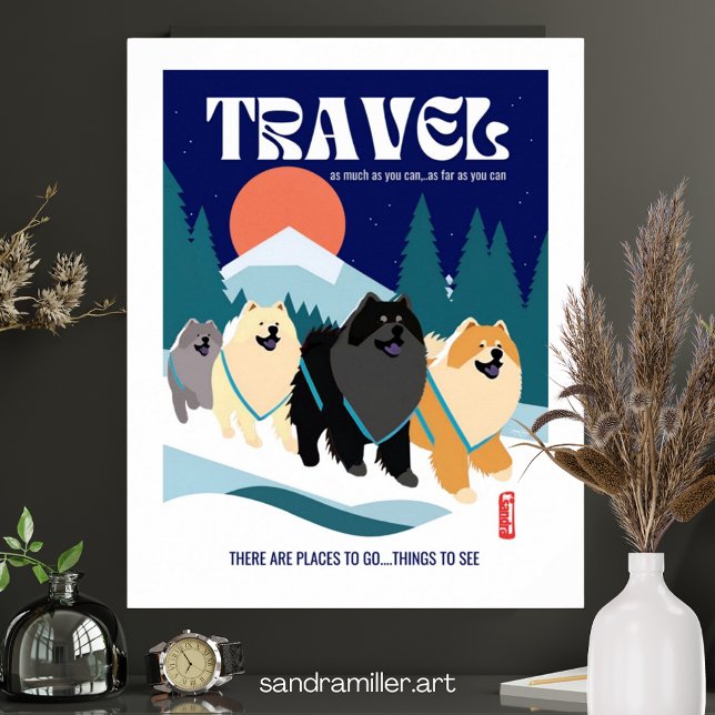 THE TIME TRAVELERS  chows unframed or framed Poster (Creator Uploaded)