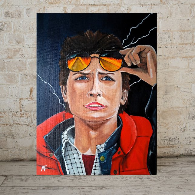 The Time Traveller Painting by Alfred Fox Canvas Print (Creator Uploaded)