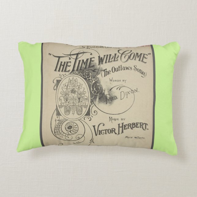 The Time Will Come - Accent Pillow - HAMbyWG (Back)