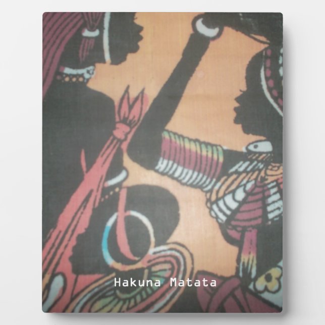 The Timeless Beauty of the Maasai Tradition Plaque (Front)