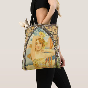 The Times of the Day, Brightness of Day by Mucha Tote Bag