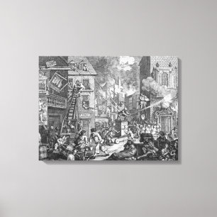 The Times, Plate I, 1762 Canvas Print