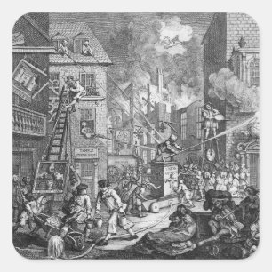 The Times, Plate I, 1762 Square Sticker