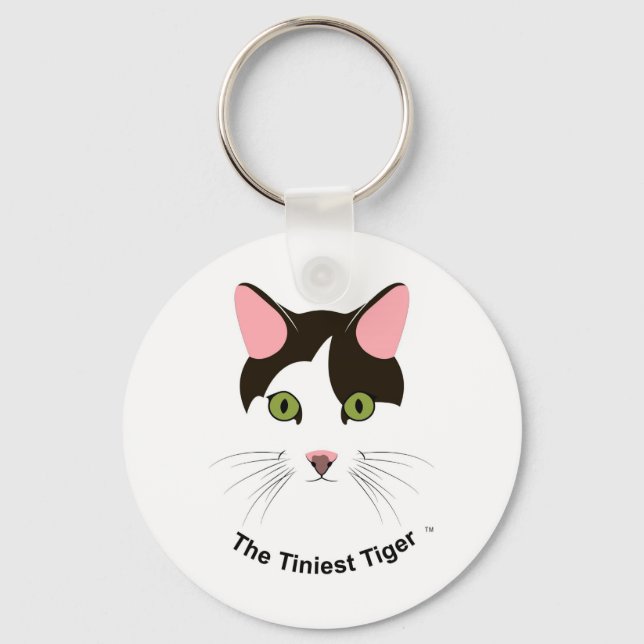 The Tiniest Tiger Logo Keychain (Front)