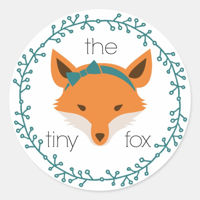 the tiny fox sticker (Front)