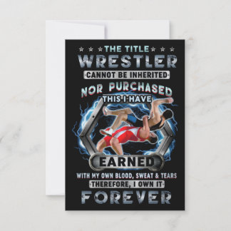 The Title Wrestler own it Forever Card