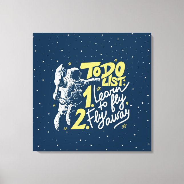 The To Do List Stretched Canvas Print (Front)