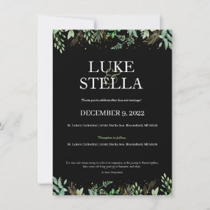 The "To Heaven Together" Wedding Invite