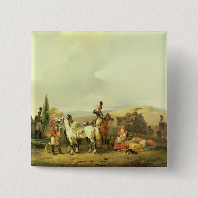 The Toast 2 Inch Square Button (Front)