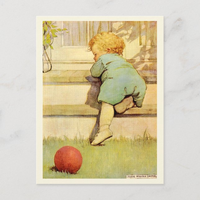 The Toddling Baby Boy Postcard (Front)