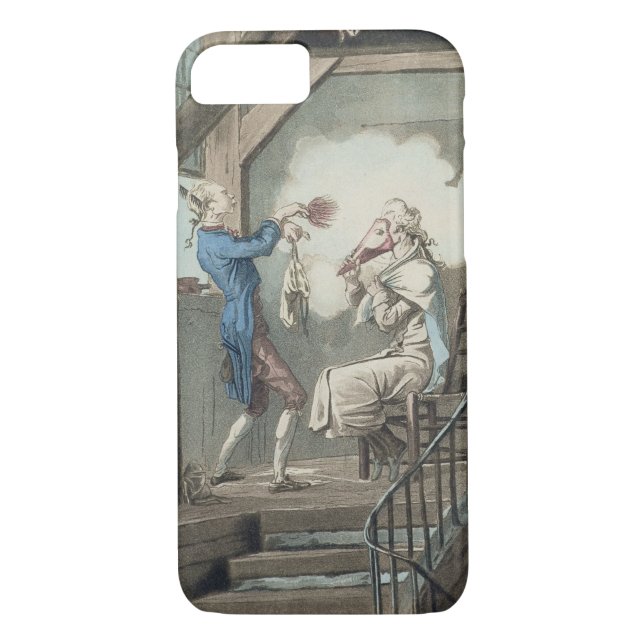 The Toilet of an Attorney's Clerk, engraved by Phi Case-Mate iPhone Case (Back)
