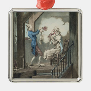 The Toilet of an Attorney's Clerk, engraved by Phi Metal Ornament