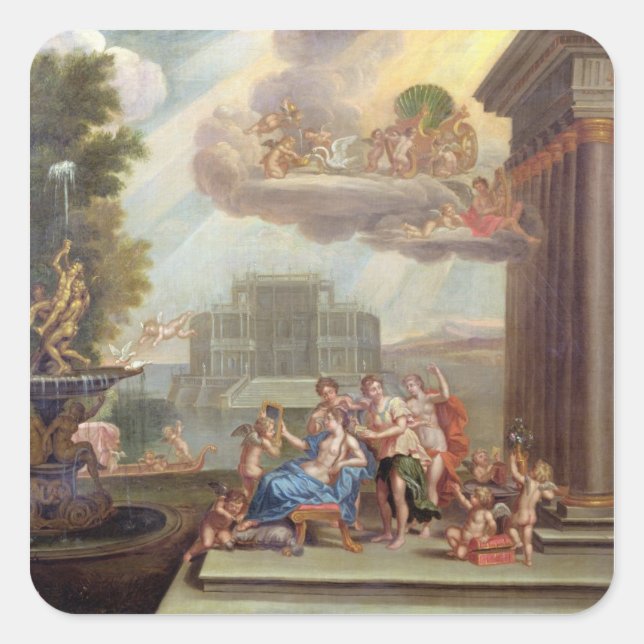 The Toilet of Venus, 18th century Square Sticker (Front)