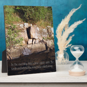 The Tomb of Jesus Canvas Print Plaque