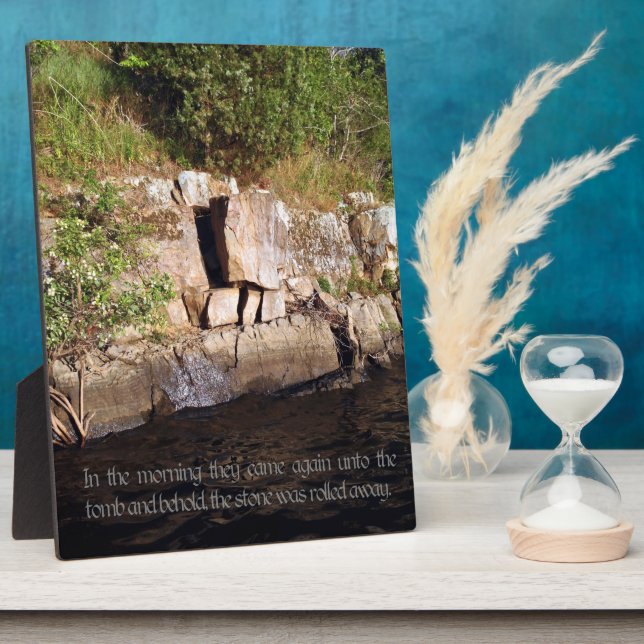 The Tomb of Jesus Canvas Print Plaque (Side)