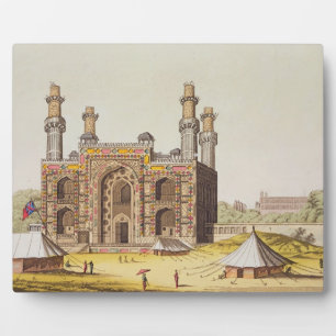 The Tomb of the Mughal emperor Akbar, from 'Le Cos Plaque