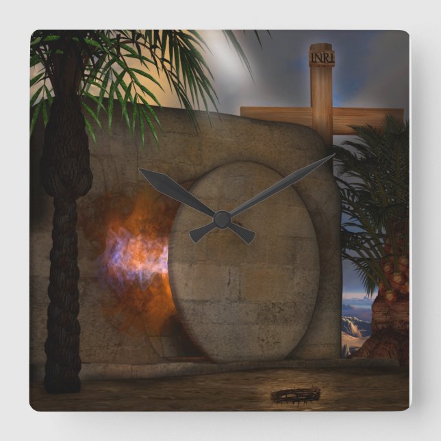 The Tomb Square Wall Clock (Front)