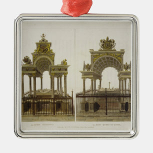 The Tombs of Queen Elizabeth I and Mary Queen of S Metal Ornament