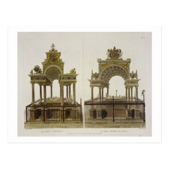 The Tombs of Queen Elizabeth I and Mary Queen of S Postcard