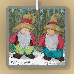 "The Tomten" Christmas Metal Ornament