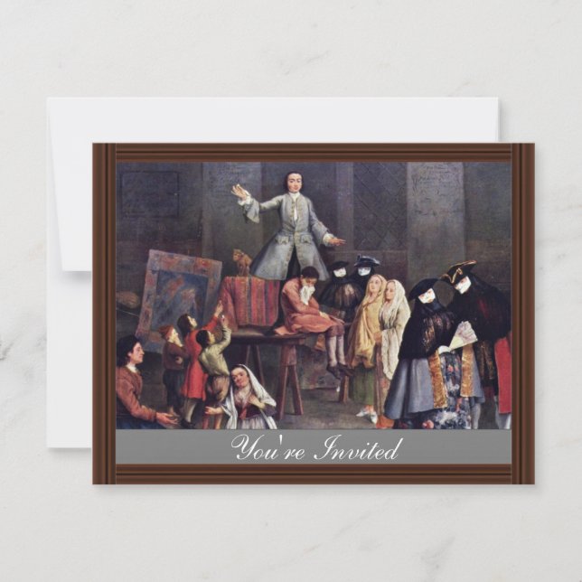 The Tooth-Puller By Longhi Pietro (Best Quality) Invitation (Front)